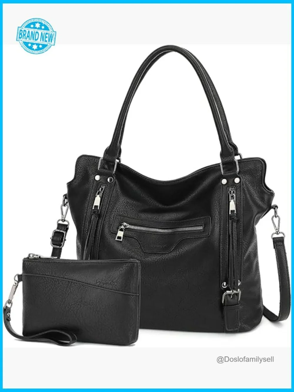 Large Hobo Tote Bag Crossbody Shoulder Purse with Adjustable Strap Travel Work